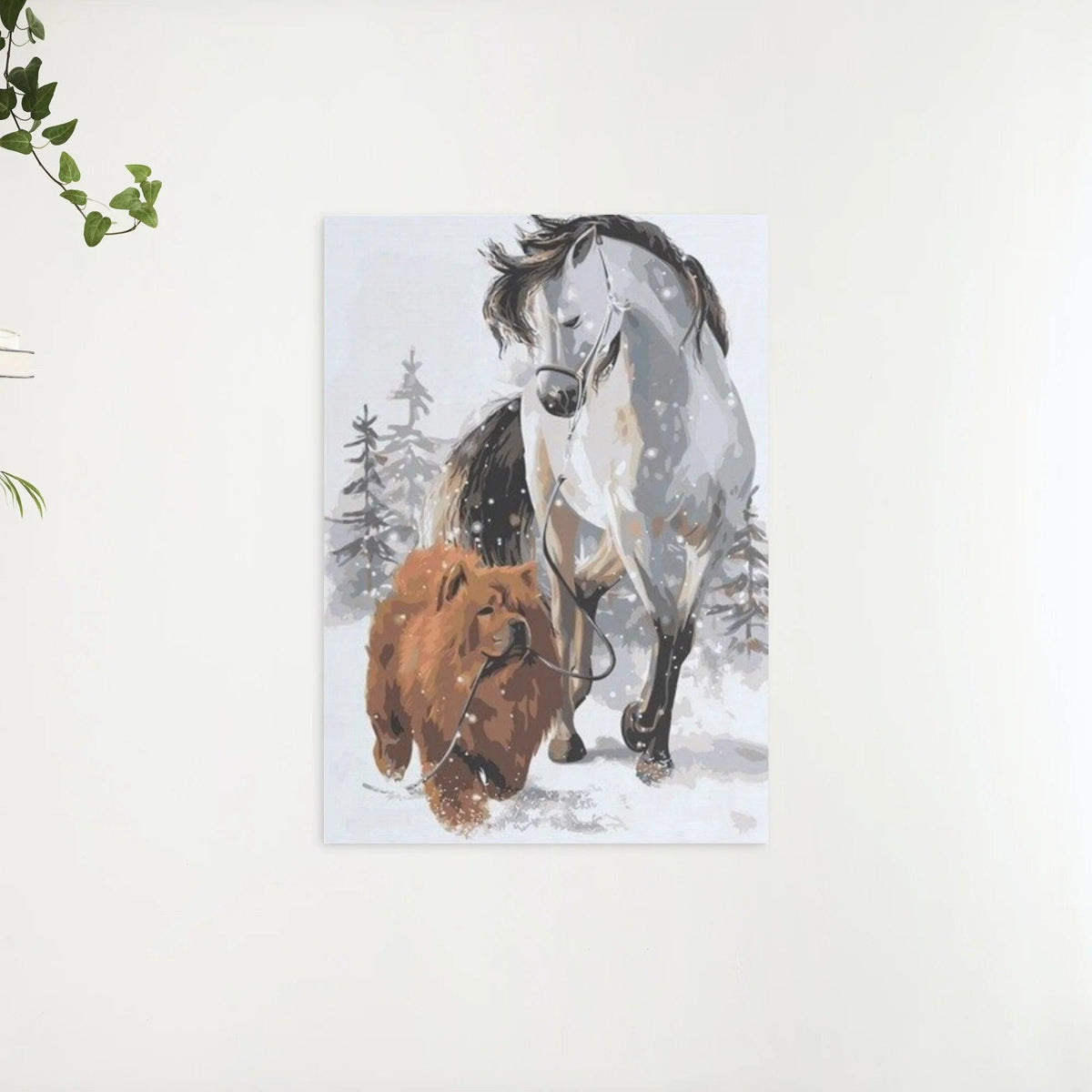 Diamond Painting - Hond met paard - SEOS®