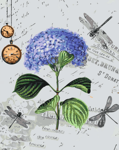 Diamond Painting - Hortensia’s en libellen - SEOS®