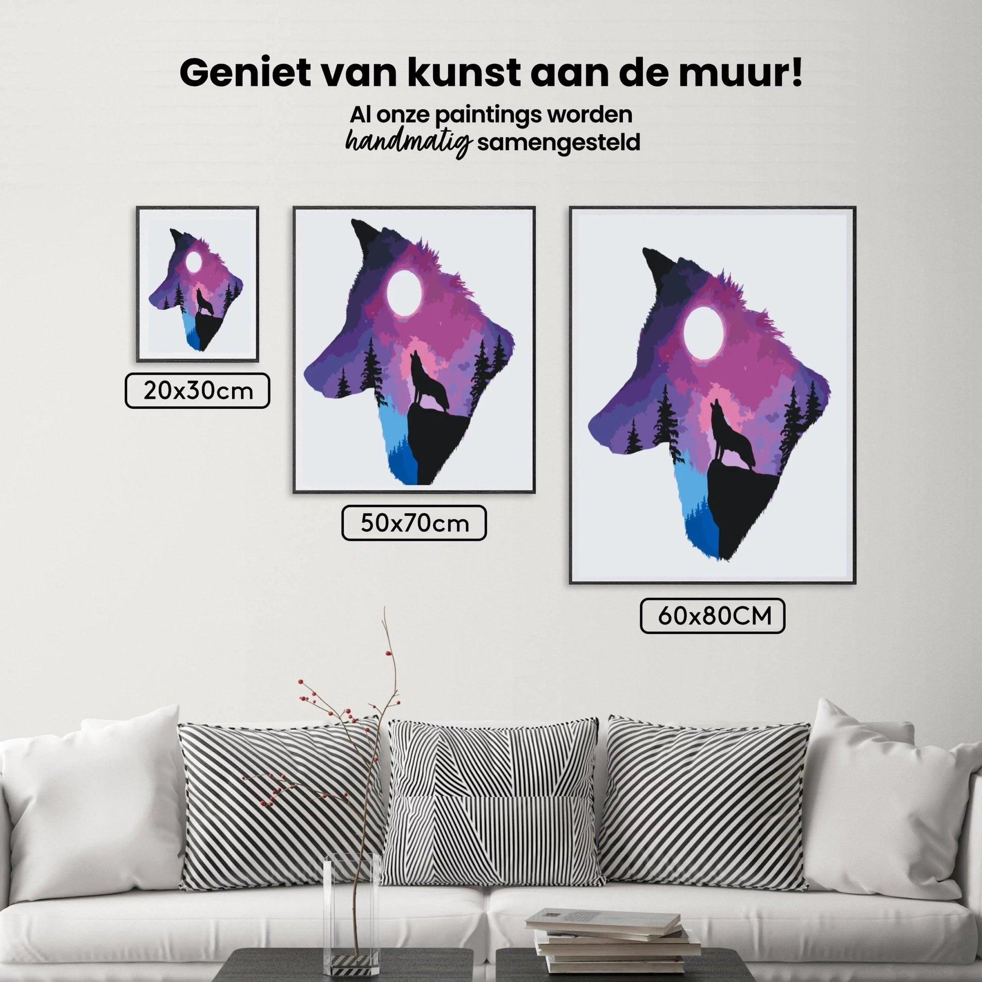 Diamond Painting - Huilende Wolf - SEOS®