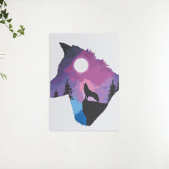 Diamond Painting - Huilende Wolf - SEOS®
