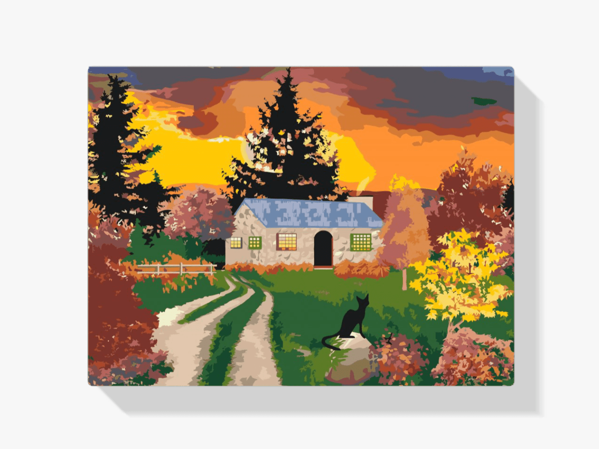 Diamond Painting - Huis in de natuur - SEOS Shop ®