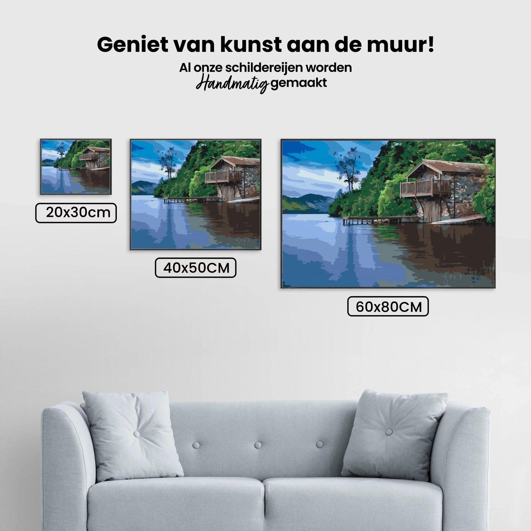 Diamond Painting - Huisje aan het meer - SEOS Shop ®