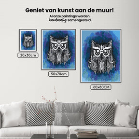 Diamond Painting - Illustratie van een uil - SEOS®