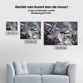 Diamond Painting - Kat en vogel - SEOS®
