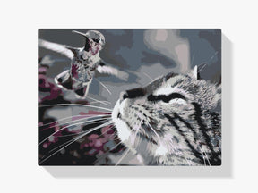 Diamond Painting - Kat en vogel - SEOS®