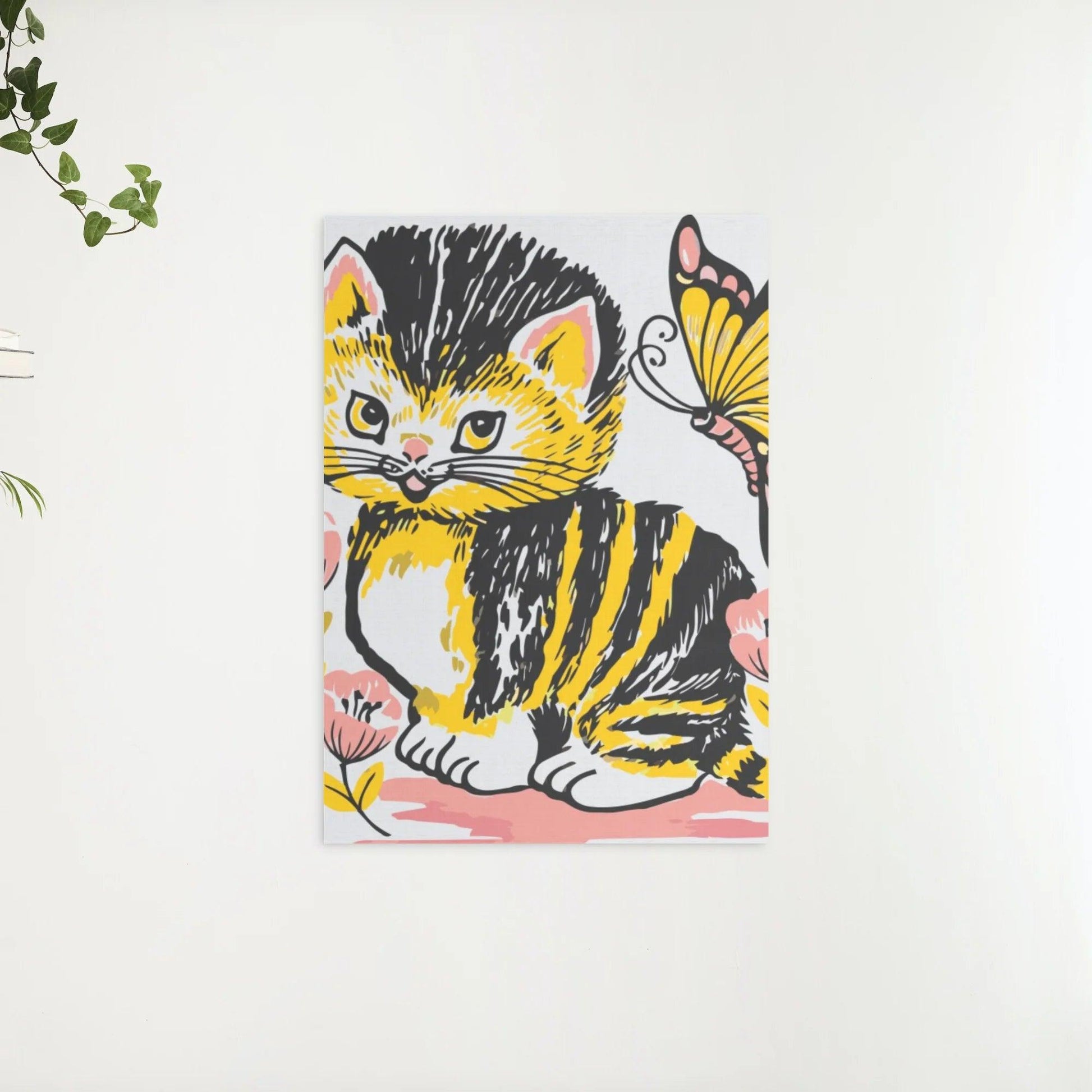 Diamond Painting - Kat met vlinder - SEOS®