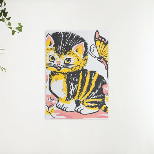 Diamond Painting - Kat met vlinder - SEOS®
