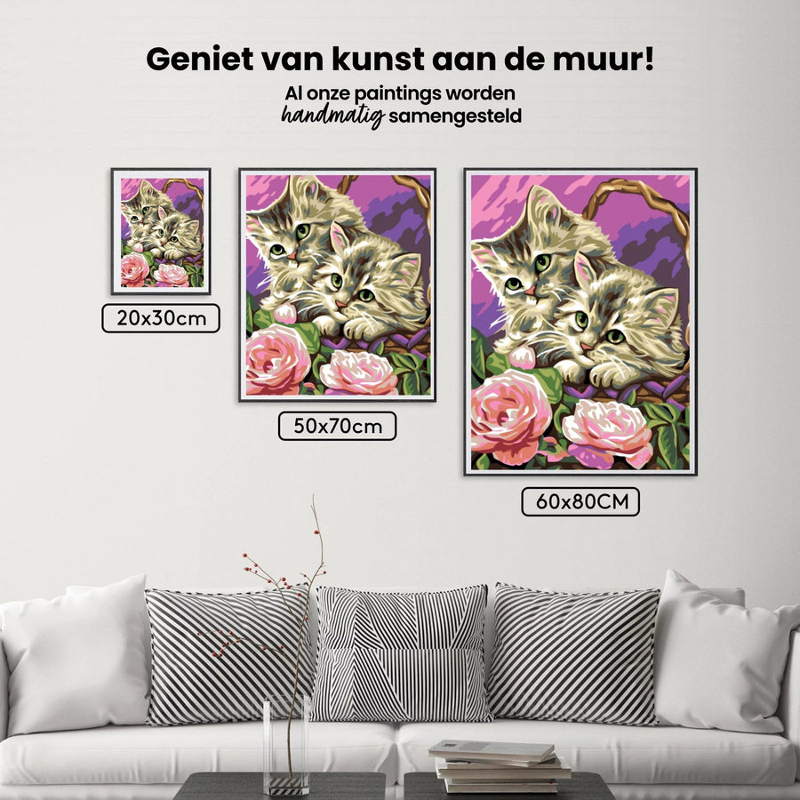 Diamond Painting - Kittens in de mand - SEOS®