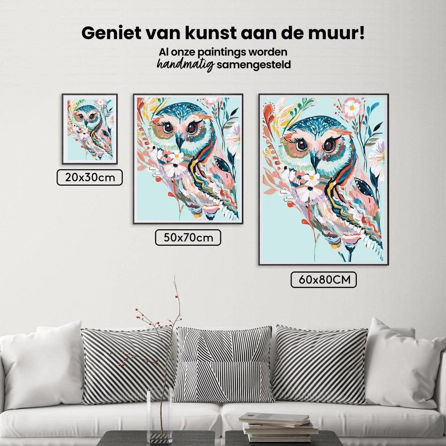 Diamond Painting - Kleurrijke Uil - SEOS®