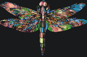 Diamond Painting - Kleurrijke libel - SEOS®