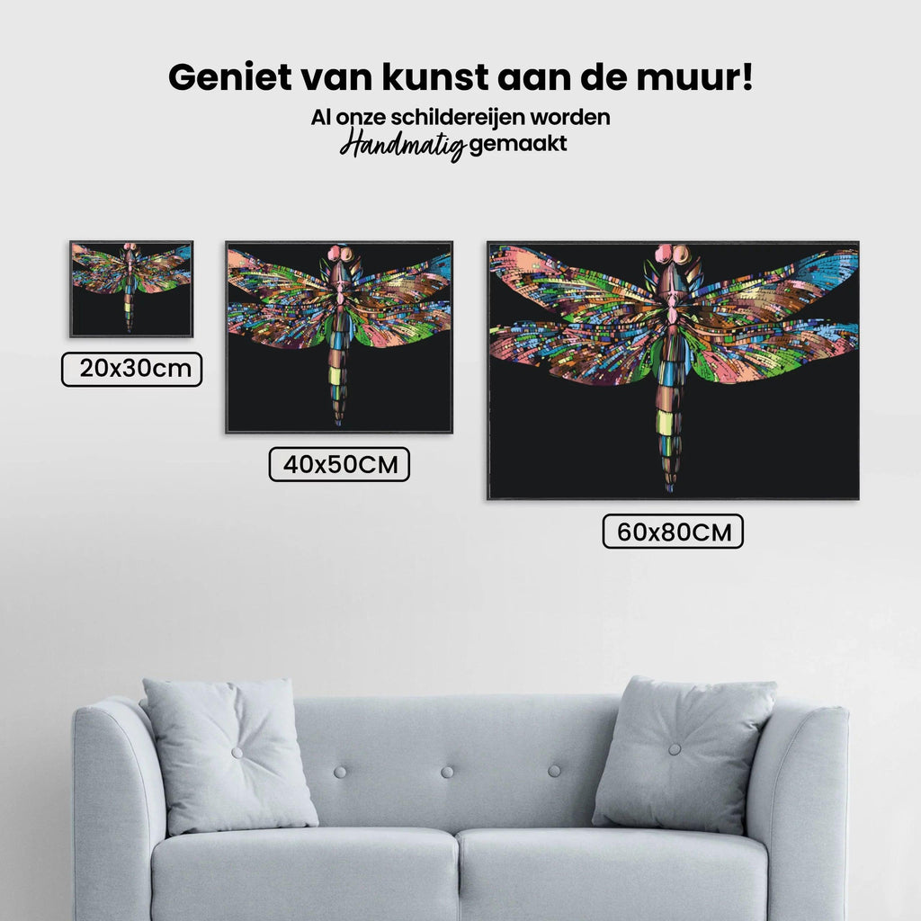 Diamond Painting - Kleurrijke libel - SEOS®