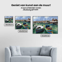 Diamond Painting - Kleurrijke vissersboten - SEOS Shop ®