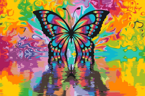 Diamond Painting - Kleurrijke vlinder - SEOS®