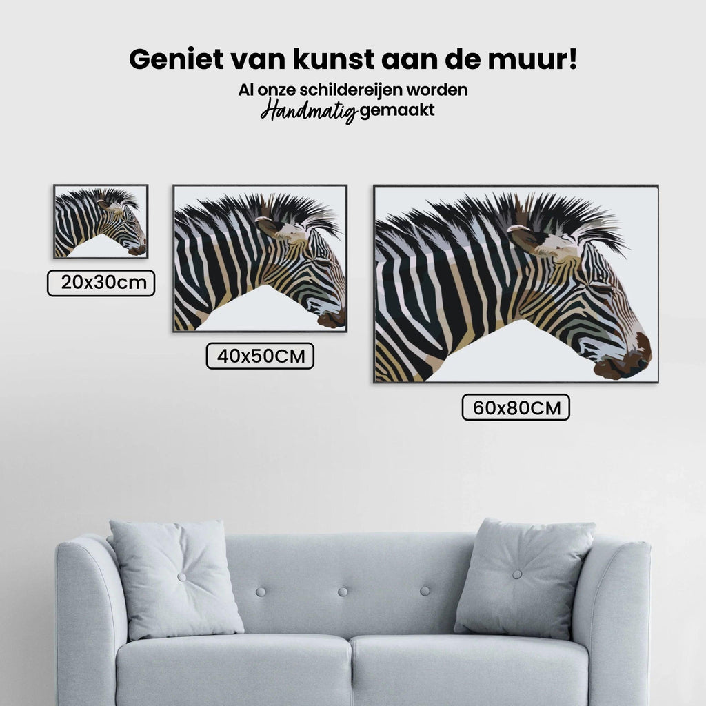 Diamond Painting - Kubistische zebra - SEOS Shop ®