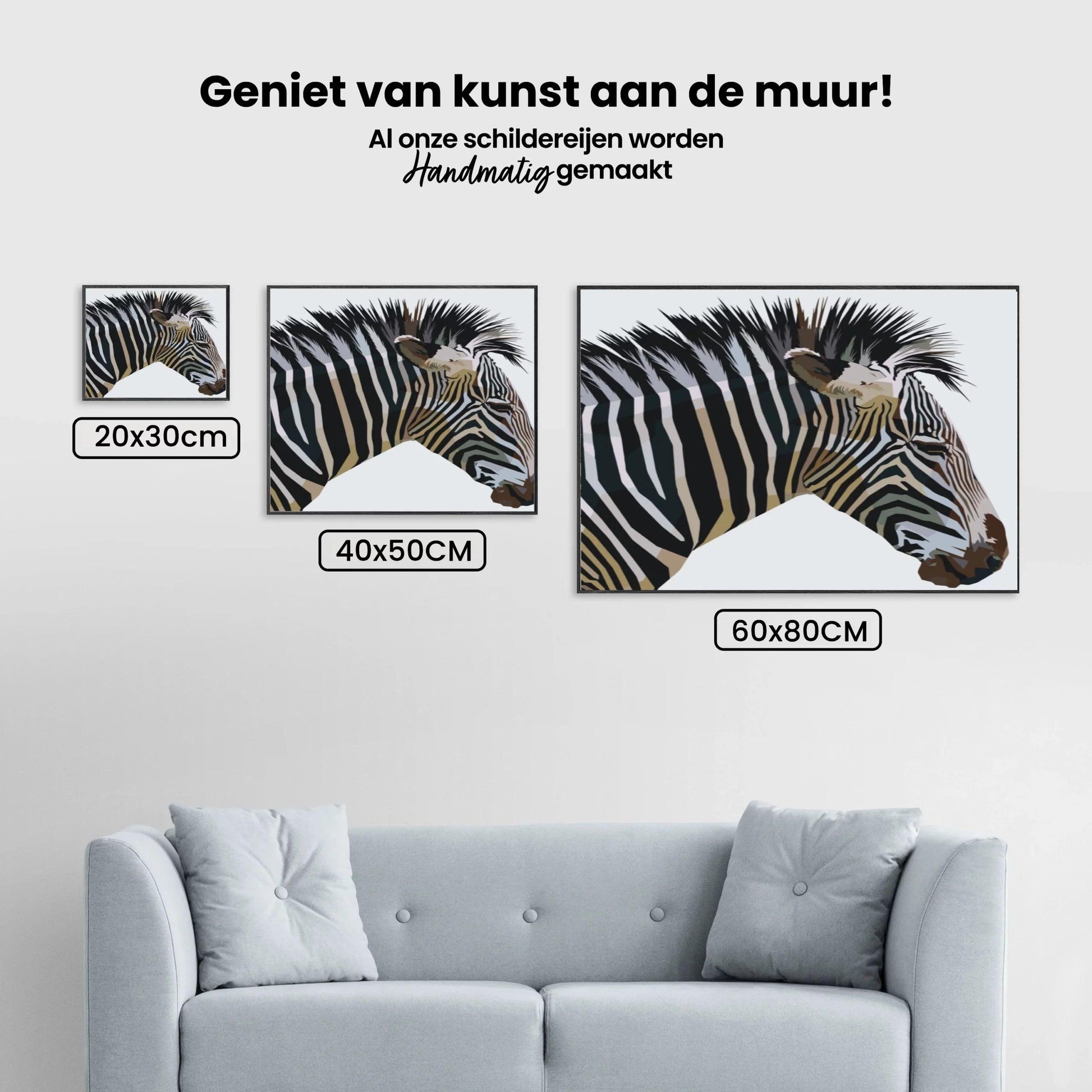 Diamond Painting - Kubistische zebra - SEOS Shop ®