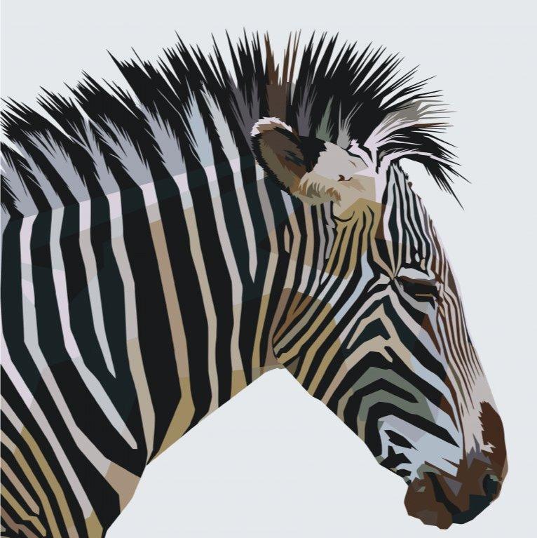 Diamond Painting - Kubistische zebra - SEOS Shop ®