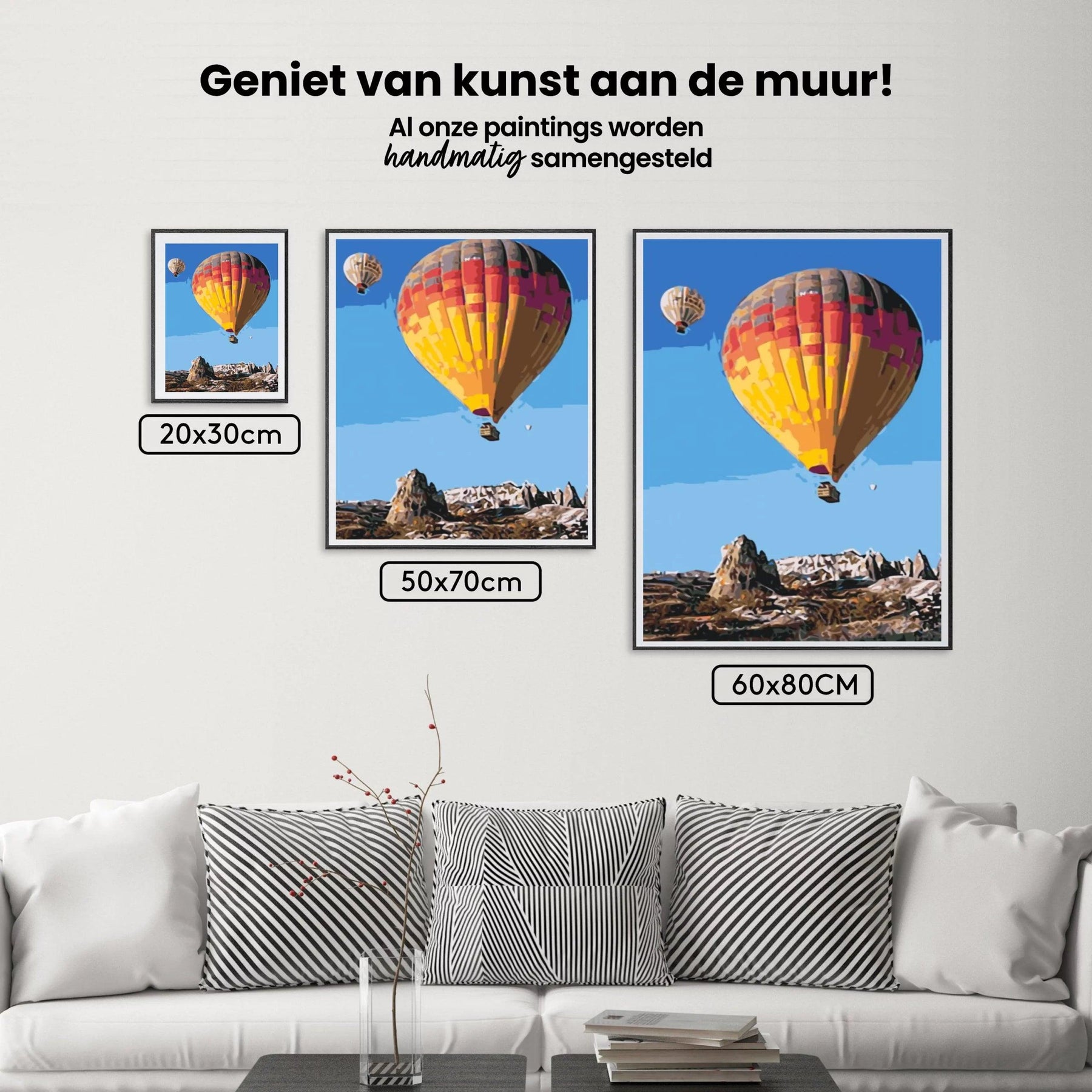 Diamond Painting - Luchtballonnen in de bergen - SEOS Shop ®