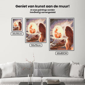 Diamond Painting - Maan op zee - SEOS Shop ®