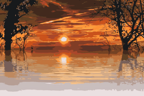 Diamond Painting - Magische zonsondergang - SEOS Shop ®