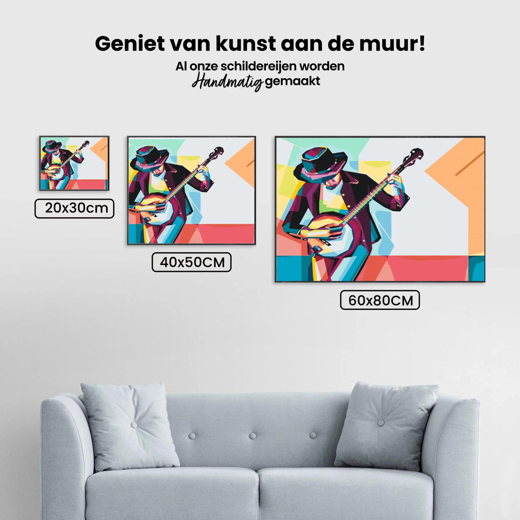 Diamond Painting - Man speelt banjo - SEOS Shop ®