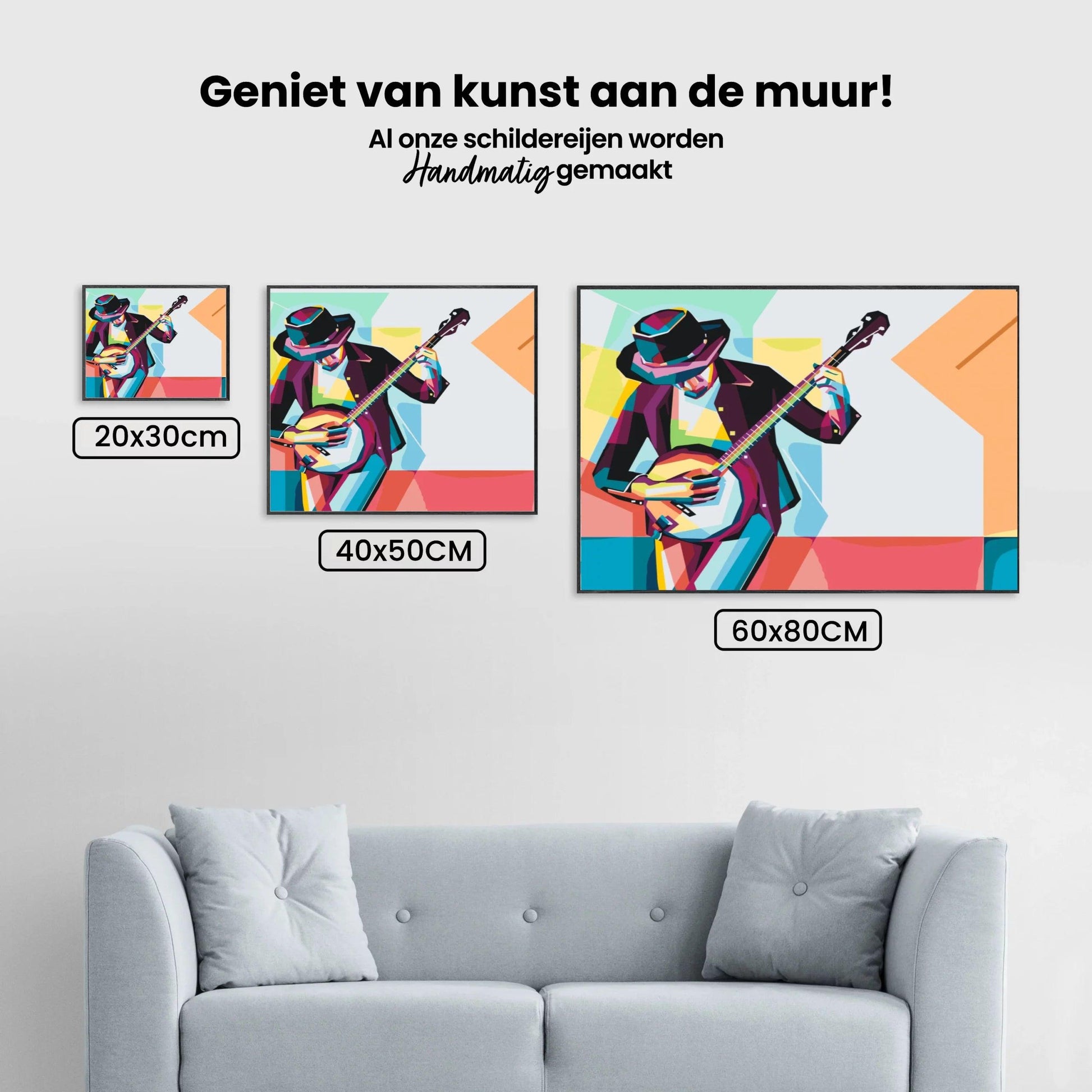 Diamond Painting - Man speelt banjo - SEOS Shop ®
