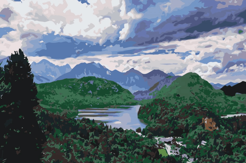 Diamond Painting - Meer in de Alpen - SEOS Shop ®