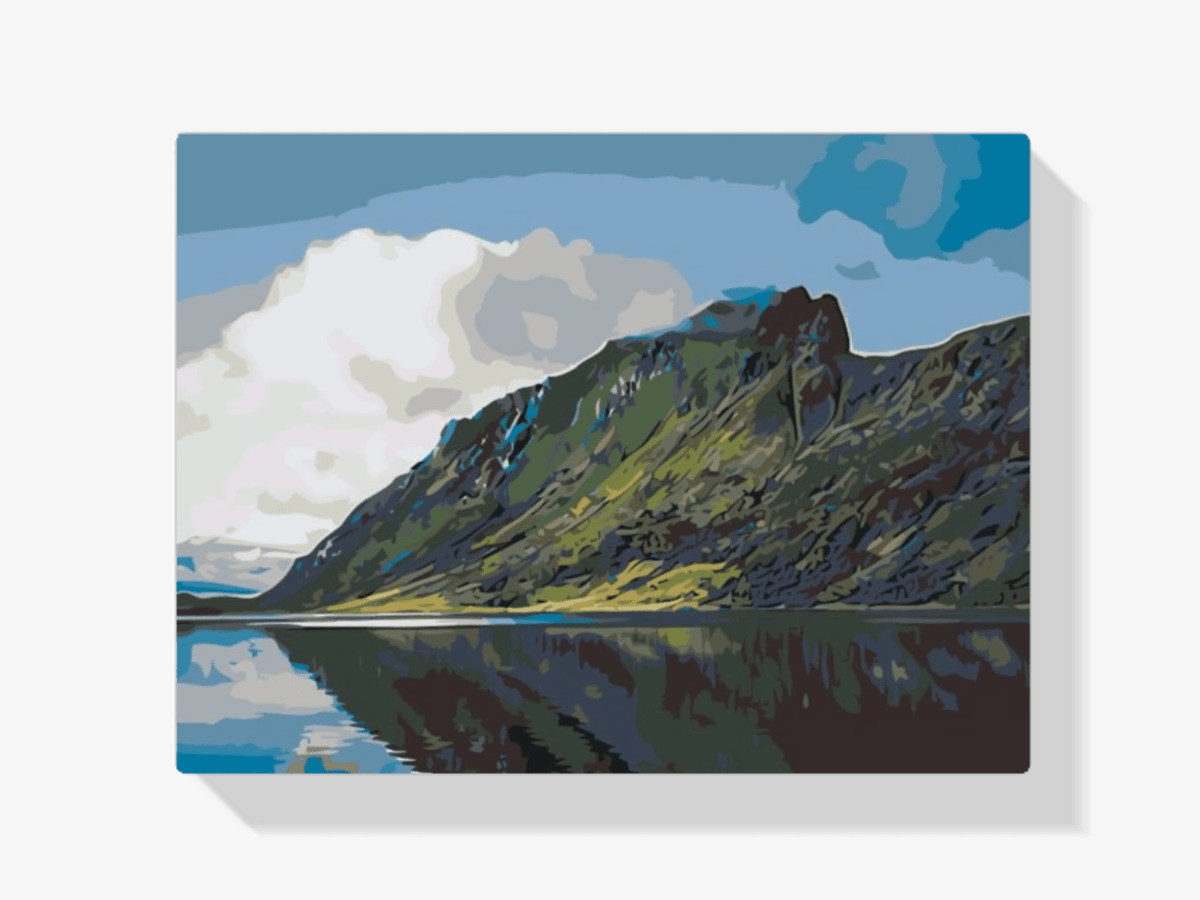 Diamond Painting - Meer in de bergen, Fjord - SEOS Shop ®
