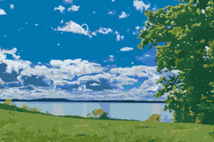 Diamond Painting - Meer in de natuur - SEOS Shop ®