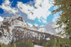 Diamond Painting - Monte Civetta, Dolomity 2 - SEOS Shop ®