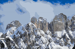Diamond Painting - Monte Civetta, Dolomity - SEOS Shop ®