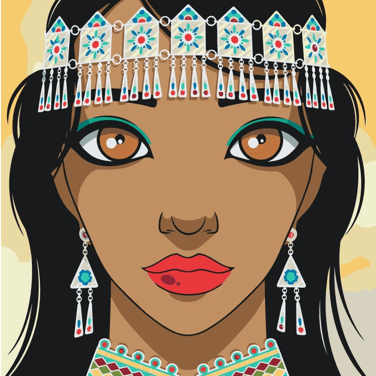 Diamond Painting - Mooie Indiaan - SEOS Shop ®