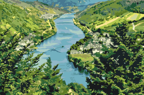 Diamond Painting - Mosela rivier - SEOS Shop ®