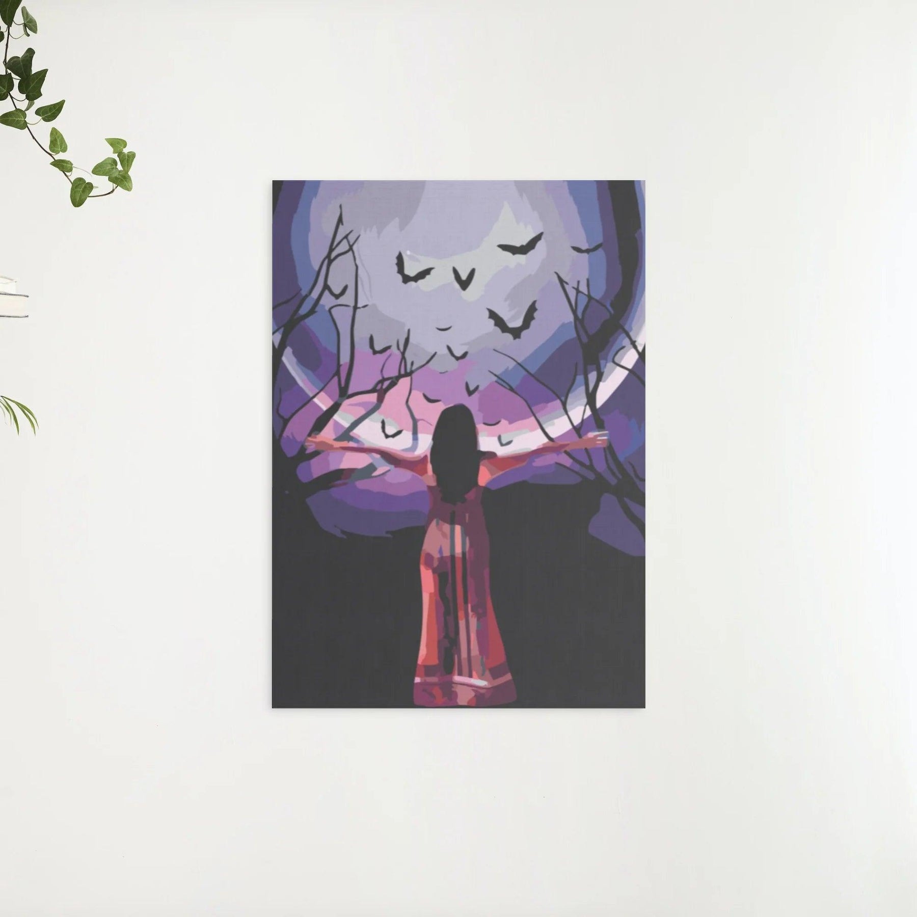 Diamond Painting - Mysterieuze vrouw onder de volle maan - SEOS Shop ®