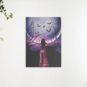 Diamond Painting - Mysterieuze vrouw onder de volle maan - SEOS Shop ®