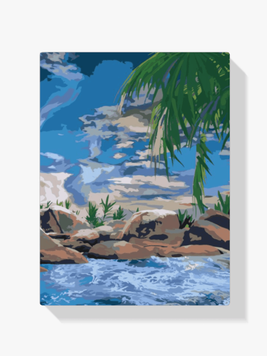Diamond Painting - Oceaan en palmboom - SEOS Shop ®