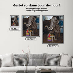 Diamond Painting - Olifant en muis spelen schaak - SEOS®