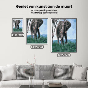 Diamond Painting - Olifant in de natuur - SEOS®