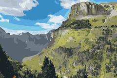 Diamond Painting - Ordesa Canyon, Spanje 2 - SEOS Shop ®