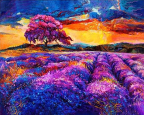 Diamond Painting - Paarse Zonsondergang - SEOS Shop ®