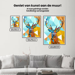 Diamond Painting -  Polygoon Hertenkop 1 - SEOS®