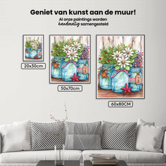 Diamond Painting -  Potten met bloemen en sterren - SEOS Shop ®