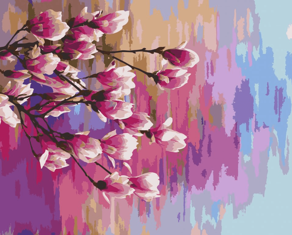 Diamond Painting - Regenboog Magnolia - SEOS Shop ®