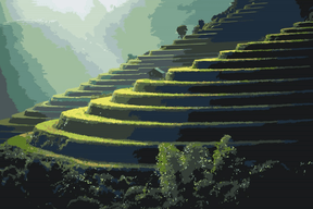 Diamond Painting - Rijstvelden op Bali - SEOS Shop ®
