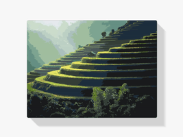 Diamond Painting - Rijstvelden op Bali - SEOS Shop ®