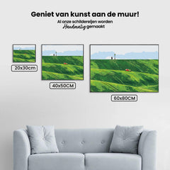 Diamond Painting - Rode auto in de heuvels - SEOS Shop ®