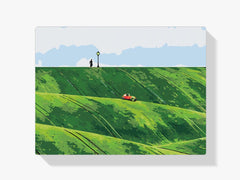 Diamond Painting - Rode auto in de heuvels - SEOS Shop ®