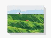 Diamond Painting - Rode auto in de heuvels - SEOS Shop ®