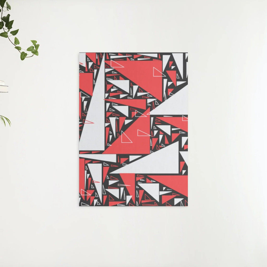 Diamond Painting - Rode en witte driehoeken - SEOS Shop ®