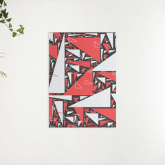 Diamond Painting - Rode en witte driehoeken - SEOS Shop ®