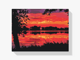 Diamond Painting - Rode zonsondergang - SEOS Shop ®